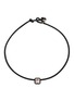 Main View - Click To Enlarge - BEA BONGIASCA - Pop 9K Gold Sterling Silver Enamel Square Crystal Leather Cord Choker