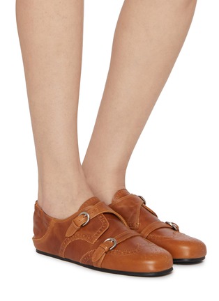 Figure View - Click To Enlarge - COTEMP - Ducal Brode Leather Monk Loafer