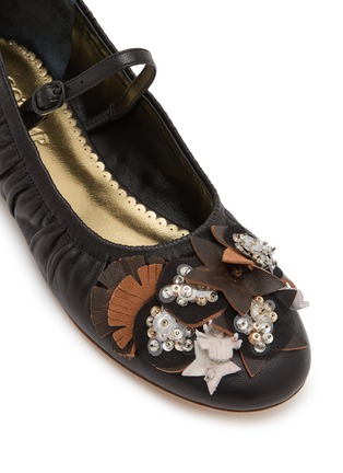 Detail View - Click To Enlarge - COTEMP - Ceol Mazzetto Leather Mary Jane Flats