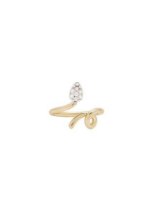 Main View - Click To Enlarge - BEA BONGIASCA - Baby Vine 9K Gold Diamond — EU 54