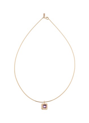 Main View - Click To Enlarge - BEA BONGIASCA - 9K Gold Amethyst Pendant Necklace