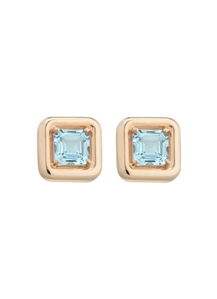 Main View - Click To Enlarge - BEA BONGIASCA - 9K Gold Topaz Stud Earrings