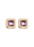 Main View - Click To Enlarge - BEA BONGIASCA - 9K Gold Amethyst Stud Earrings