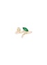Main View - Click To Enlarge - BEA BONGIASCA - B Multicolour 9K Gold Enamel Emerald Ring — EU 54