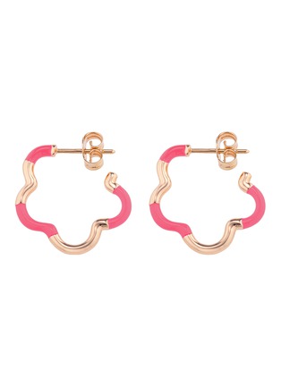 Main View - Click To Enlarge - BEA BONGIASCA - B Mini 9K Gold Enamel Earrings