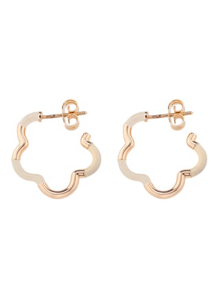 Main View - Click To Enlarge - BEA BONGIASCA - B Mini 9K Gold Enamel Earrings