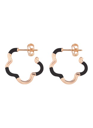 Main View - Click To Enlarge - BEA BONGIASCA - B Mini 9K Gold Enamel Earrings