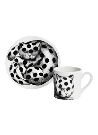  - FORNASETTI - High Fidelity Pois Porcelain Coffee Cup And Saucer