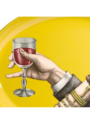 Detail View - Click To Enlarge - FORNASETTI - Brindidi Iron Oval Tray