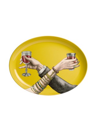 Main View - Click To Enlarge - FORNASETTI - Brindidi Iron Oval Tray
