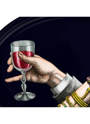 Detail View - Click To Enlarge - FORNASETTI - Brindidi Iron Oval Tray