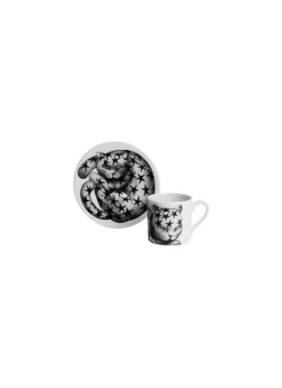  - FORNASETTI - High Fidelity Pois Porcelain Coffee Cup And Saucer