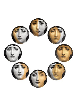 Main View - Click To Enlarge - FORNASETTI - Tema E Variazioni Plate — Set Of 8