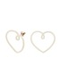 Main View - Click To Enlarge - BEA BONGIASCA - Big Heart 9K Gold Sterling Silver Enamel Earrings