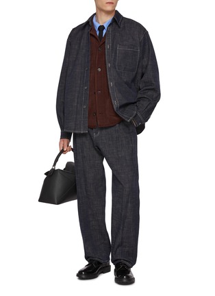 Figure View - Click To Enlarge - WOOYOUNGMI - Long Sleeve Patch Pocket Shirt