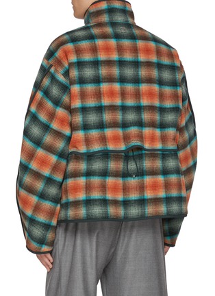 Back View - Click To Enlarge - WOOYOUNGMI - High Neck Chequered Jacket