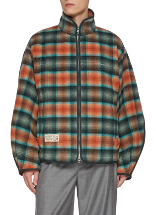 Main View - Click To Enlarge - WOOYOUNGMI - High Neck Chequered Jacket