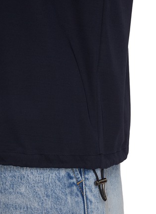  - WOOYOUNGMI - Leather Logo Cotton T-Shirt