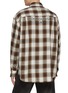 Back View - Click To Enlarge - WOOYOUNGMI - Checkered WYM Pin Pocket Cotton Shirt