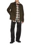 Figure View - Click To Enlarge - WOOYOUNGMI - Checkered WYM Pin Pocket Cotton Shirt