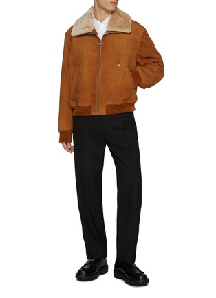 Figure View - Click To Enlarge - WOOYOUNGMI - WYM Pin Pocket Printed Back Cotton Shirt