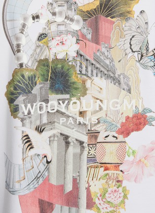  - WOOYOUNGMI - Floating Floral House Print Cotton T-Shirt