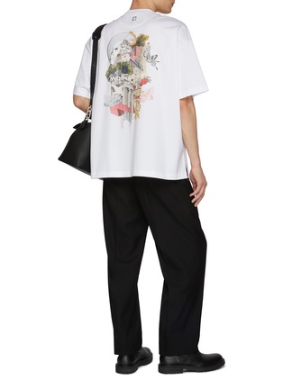 Figure View - Click To Enlarge - WOOYOUNGMI - Floating Floral House Print Cotton T-Shirt