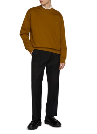 Figure View - Click To Enlarge - WOOYOUNGMI - Embroidered Logo Cotton Sweatshirt