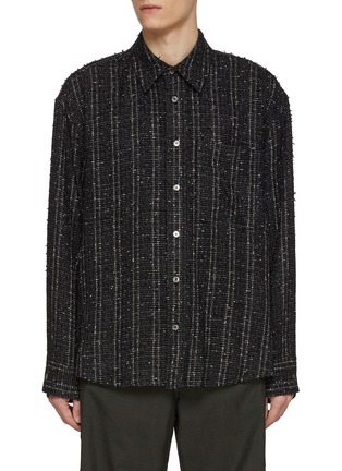 Main View - Click To Enlarge - WOOYOUNGMI - Button Up Tweed Shirt