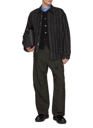 Figure View - Click To Enlarge - WOOYOUNGMI - Button Up Tweed Shirt