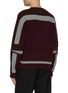 Back View - Click To Enlarge - WOOYOUNGMI - Contrast Stripe Wool Sweater