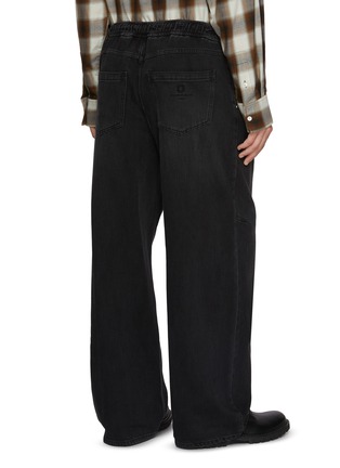 Back View - Click To Enlarge - WOOYOUNGMI - Elasticated Waist Dark Wash Jeans
