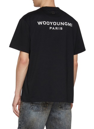 Back View - Click To Enlarge - WOOYOUNGMI - Logo Cotton T-Shirt