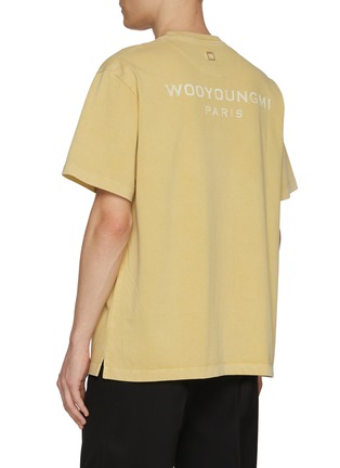 Back View - Click To Enlarge - WOOYOUNGMI - Embroidered Logo Cotton T-Shirt