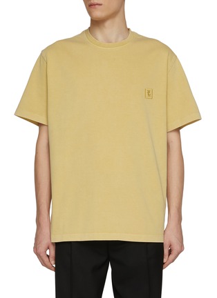 Main View - Click To Enlarge - WOOYOUNGMI - Embroidered Logo Cotton T-Shirt