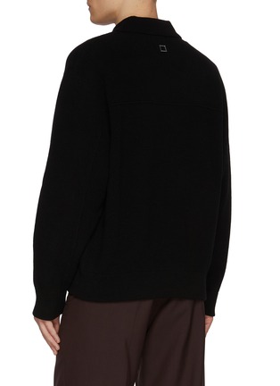 Back View - Click To Enlarge - WOOYOUNGMI - Zip Up Polo Shirt
