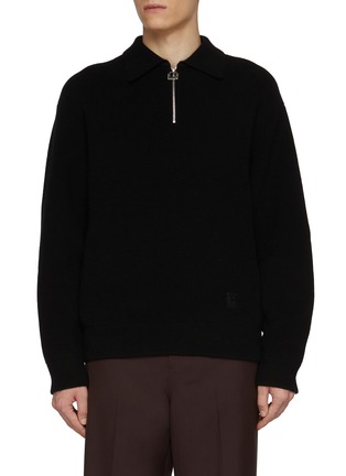 Main View - Click To Enlarge - WOOYOUNGMI - Zip Up Polo Shirt
