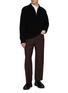 Figure View - Click To Enlarge - WOOYOUNGMI - Zip Up Polo Shirt