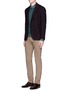 Figure View - Click To Enlarge - ALTEA - Slim fit cotton blend pants