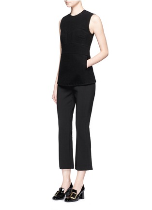 Figure View - Click To Enlarge - THEORY - 'Erstina' cropped flared pants