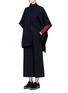 Figure View - Click To Enlarge - THEORY - 'Palomina B' reversible wool blend poncho