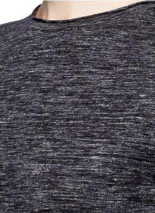 Detail View - Click To Enlarge - THEORY - 'Ginala' wool-linen blend T-shirt