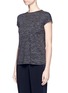 Front View - Click To Enlarge - THEORY - 'Ginala' wool-linen blend T-shirt