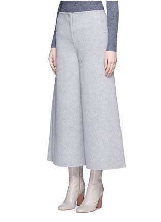 Front View - Click To Enlarge - THEORY - 'Henriet' double faced wool-cashmere culottes