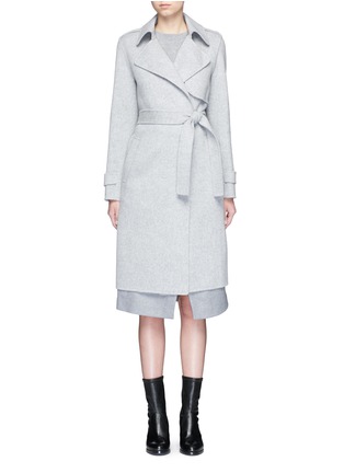 Main View - Click To Enlarge - THEORY - 'Oaklane' belted wool-cashmere coat