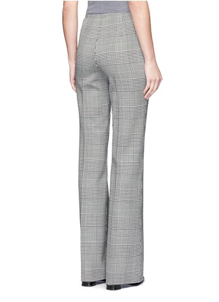 Back View - Click To Enlarge - THEORY - 'Demitria DF' Glen plaid virgin wool flared pants
