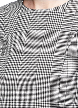 Detail View - Click To Enlarge - THEORY - 'Lauret' glen plaid virgin wool top