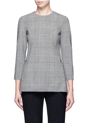 Main View - Click To Enlarge - THEORY - 'Lauret' glen plaid virgin wool top