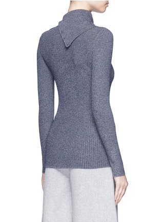 Back View - Click To Enlarge - THEORY - 'Leendelly B' button turtleneck knit top