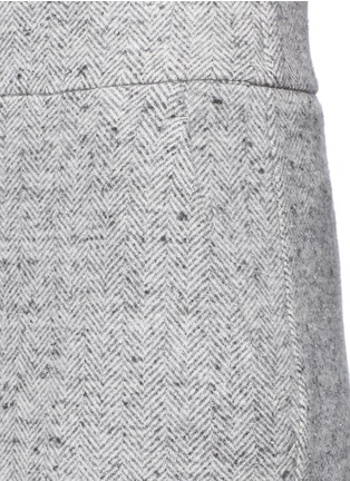 Detail View - Click To Enlarge - THEORY - 'Talbert' cotton silk blend herringbone pants